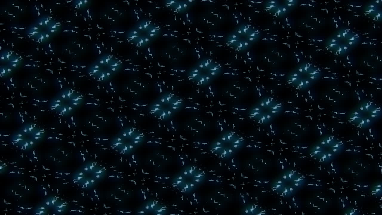 Blue square grid pattern forms diamond shape