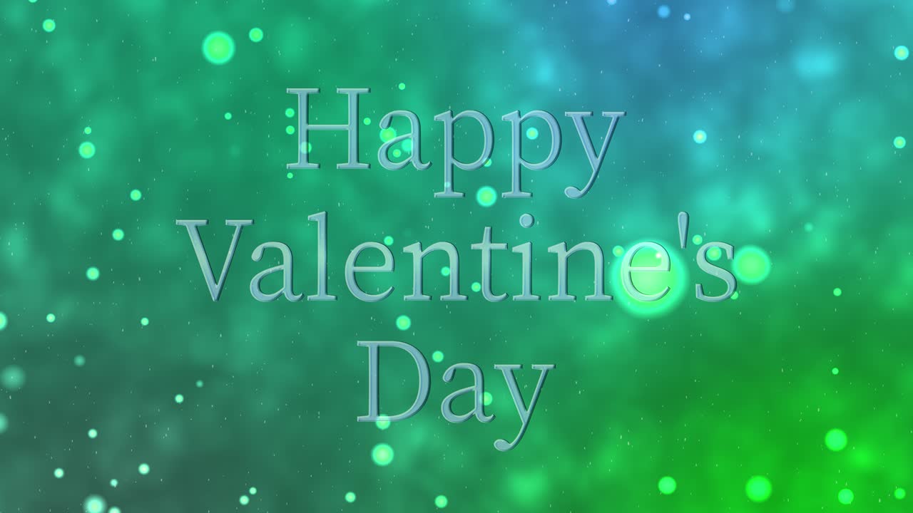 Animazione grafica di testo per messaggio di San Valentino.