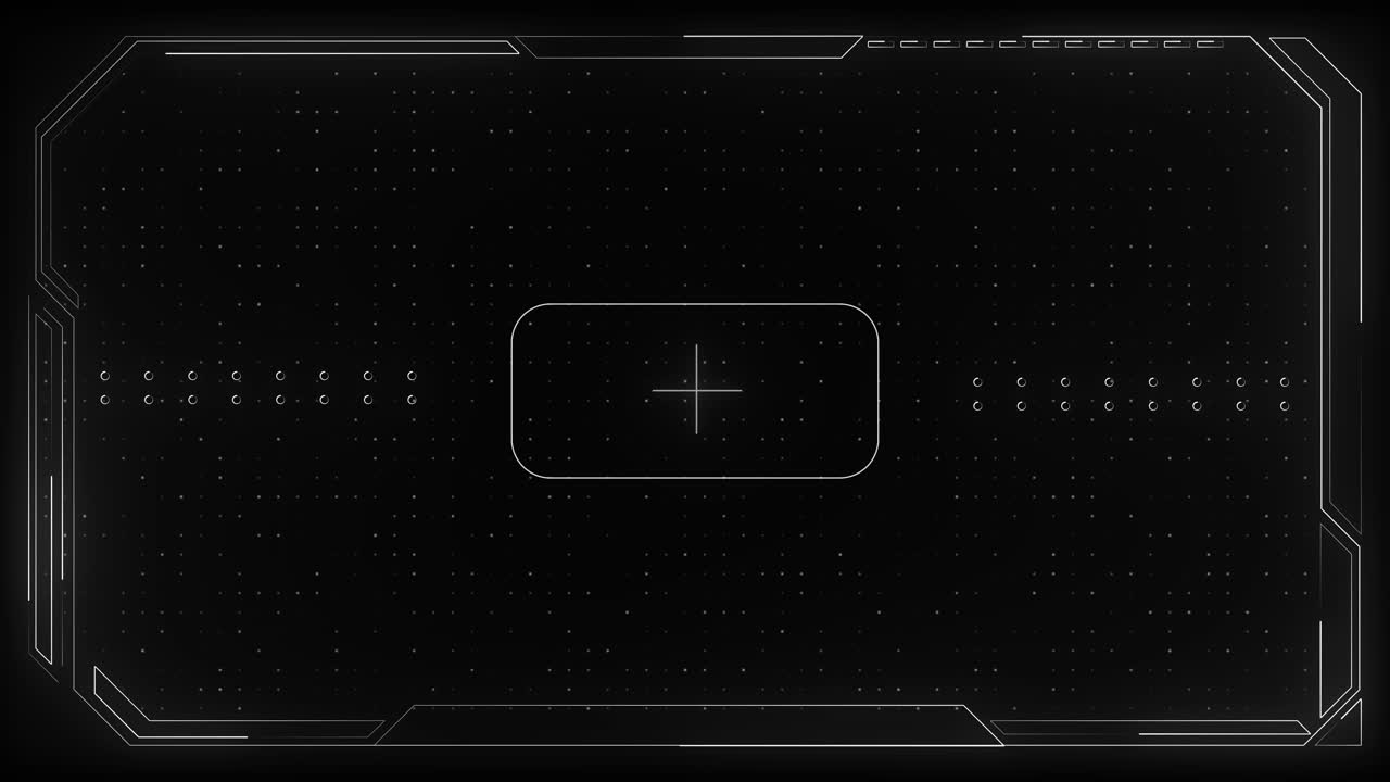 Futuristic digital interface light effects geometric design grid interface elements dark background