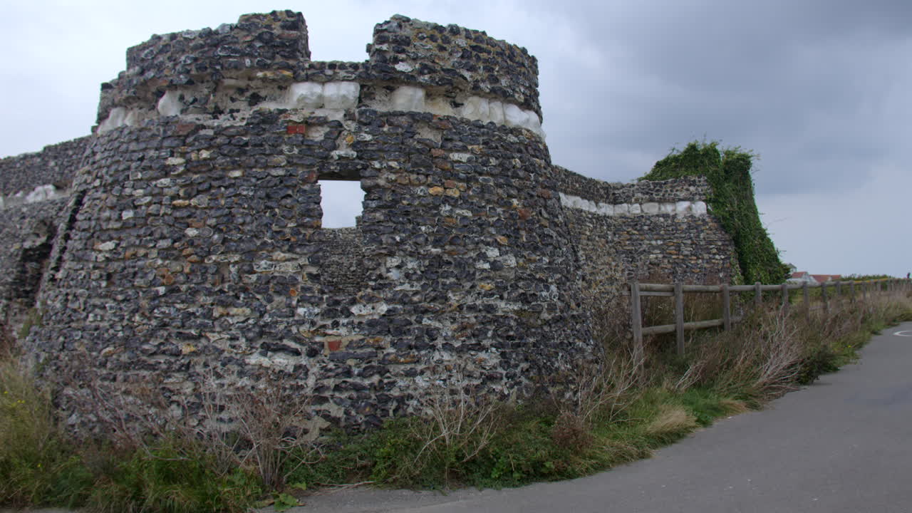 Wide shot of the north Bastions of Neptune's Temple, tower at kinggate bay