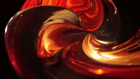 vibrant molten metallic swirls