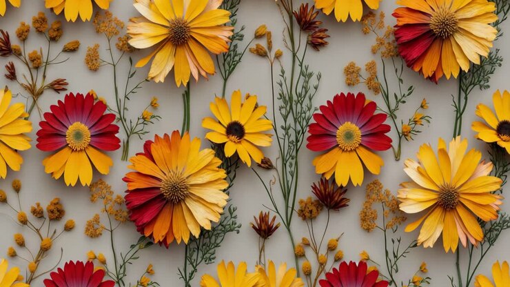 patrón floral sin costuras