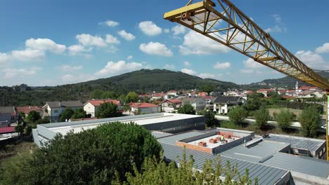 vista aérea de la construcción de edificios modernos