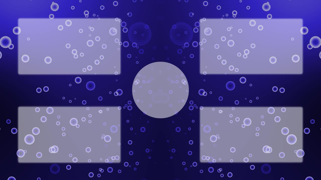 분류 거품 입자 끝 카드 모션 그래픽