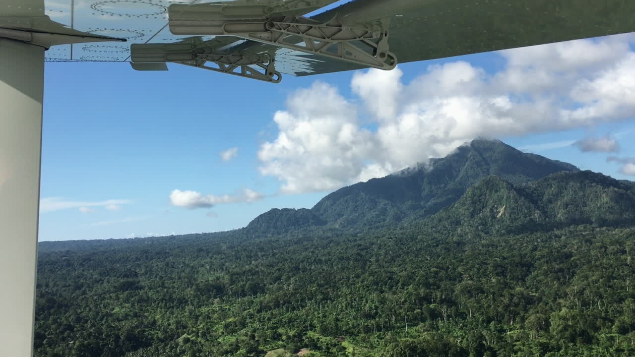 View from a small plane flying in Papua New Guinea