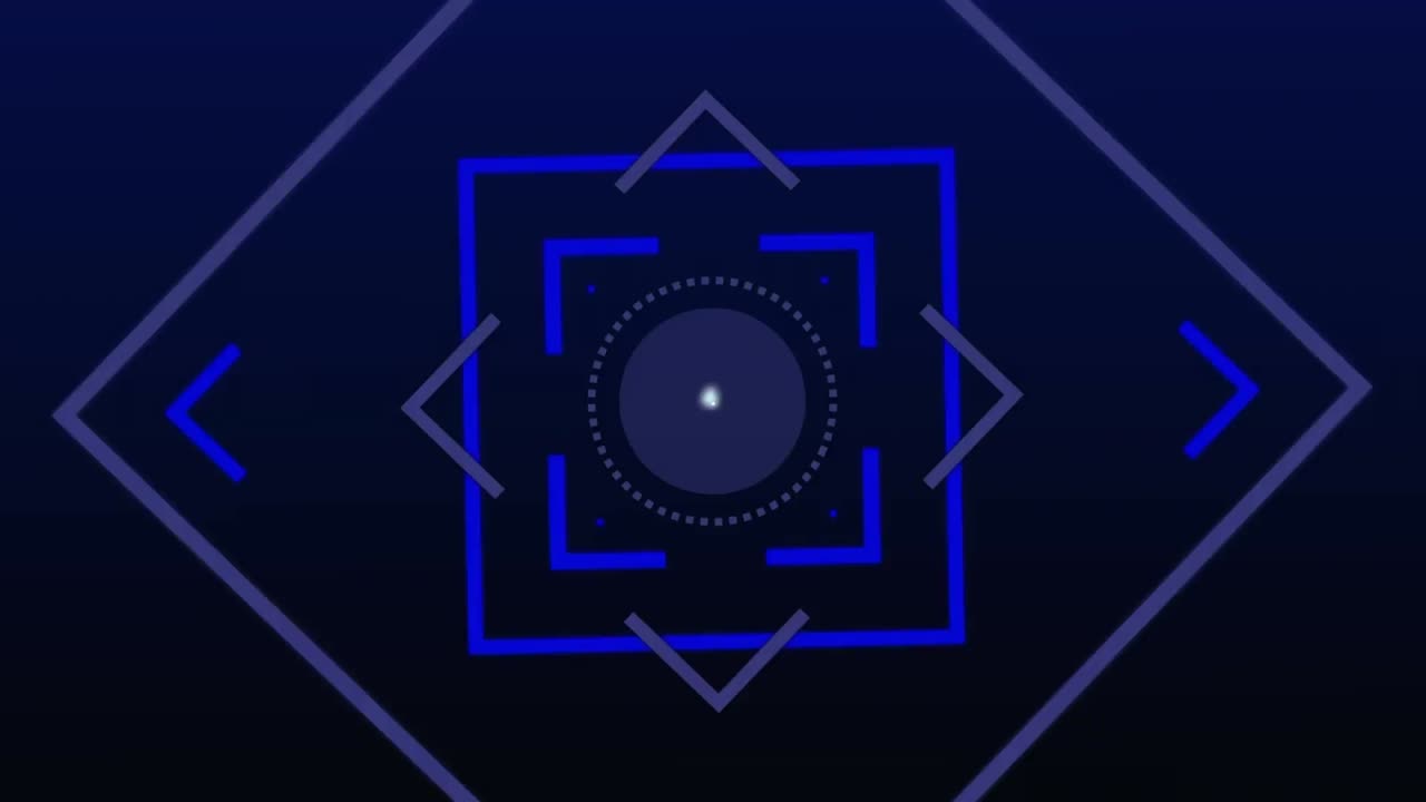 animación de la red de conexiones con iconos formas geométricas