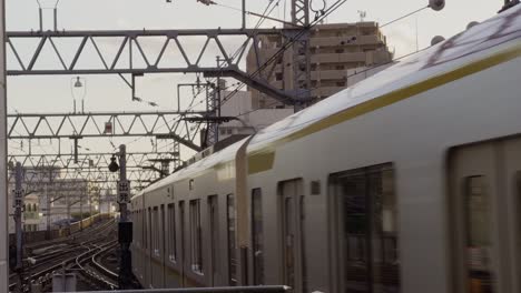 naka meguro to jiyugaoka: sunset on the tracks enjoy the golden hour scenery on tokyo’s tokyu line, where the tracks shine under the evening light between naka meguro and jiyugaoka