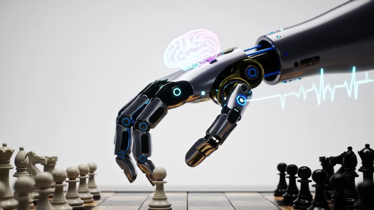 robot jugando al ajedrez