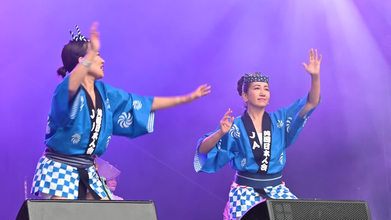 Japanese Traditional Dance Performance at a Music Festival