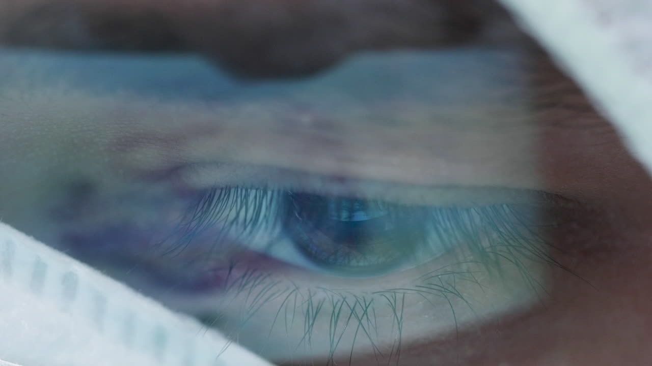 primer plano de un ojo