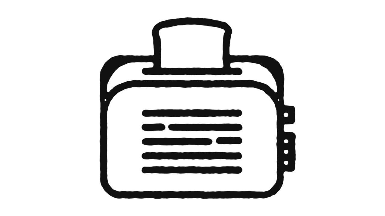 아침 식사 아이콘 애니메이션 영상 & 알파 채널