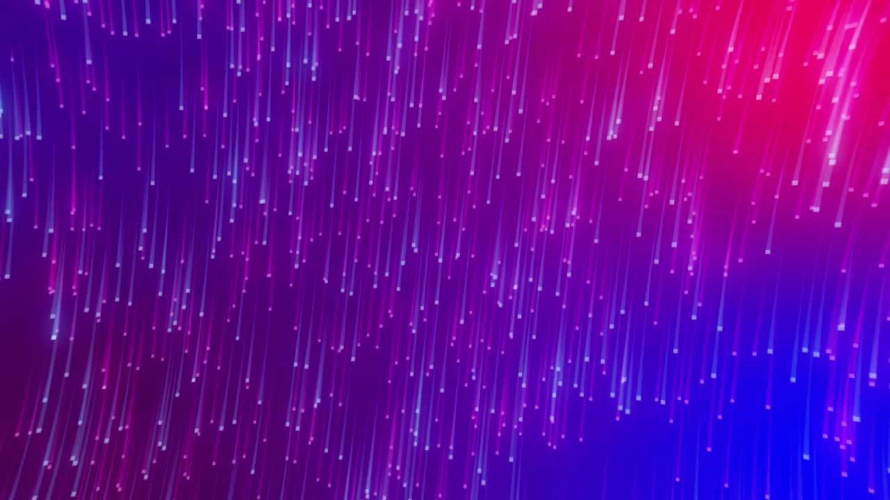 Digital animation of glowing light trails moving in circular motion against gradient background