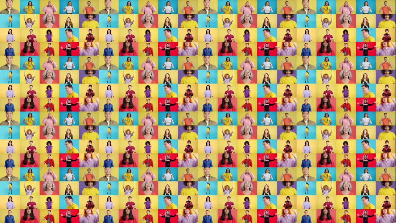 Collage of Diverse People