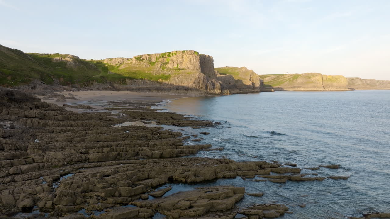 Coastal Scenery with Beach and Cliffs