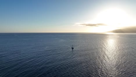 sunset sailing in hawaii; travel, vacation, and tourism