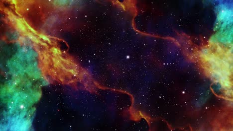 colorful nebula clouds decorate the universe