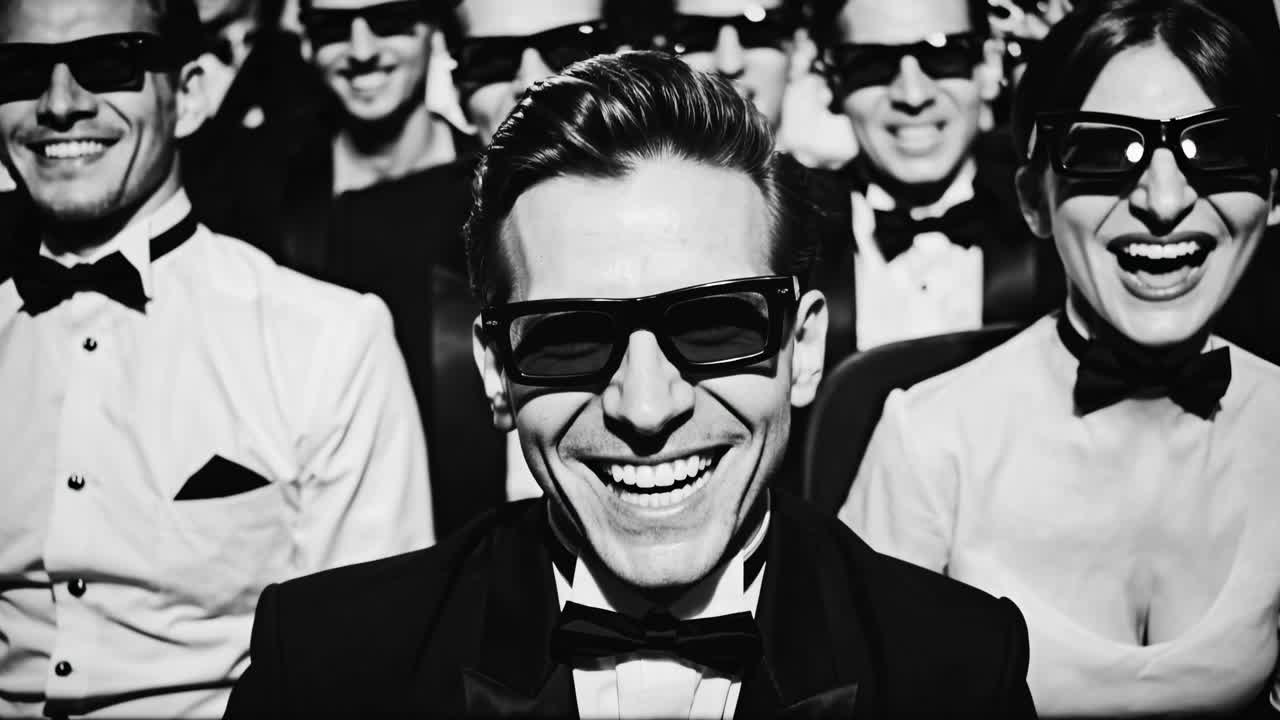 espectadores disfrutando de una película