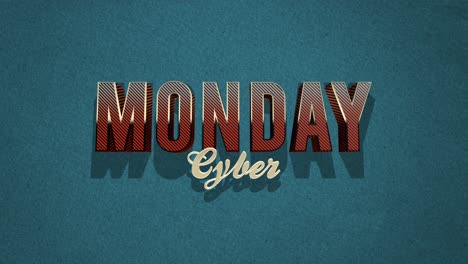 Retro-Cyber-Monday-text-in-80s-style-on-a-green-grunge-texture