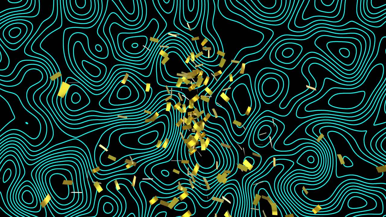 Animazione di linee di contorno in movimento su un uomo che indossa un visore VR