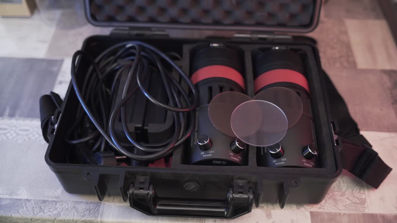 kit de iluminación en el caso de