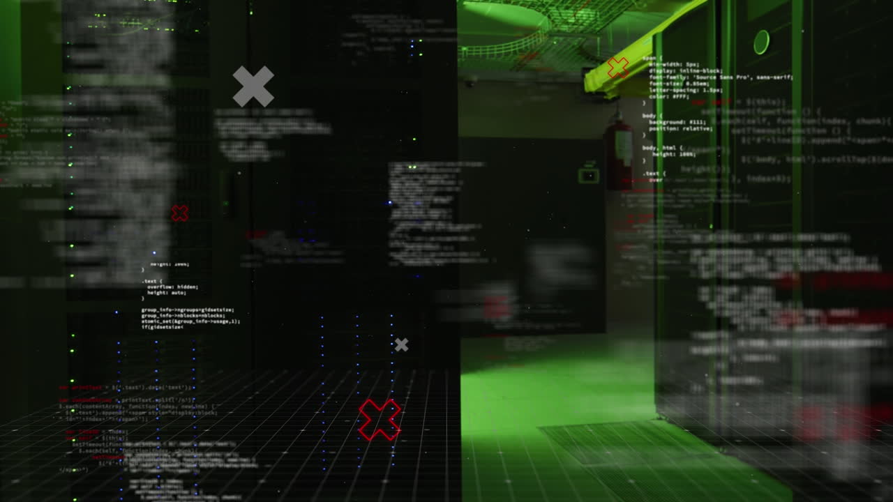 Animation of data processing over servers