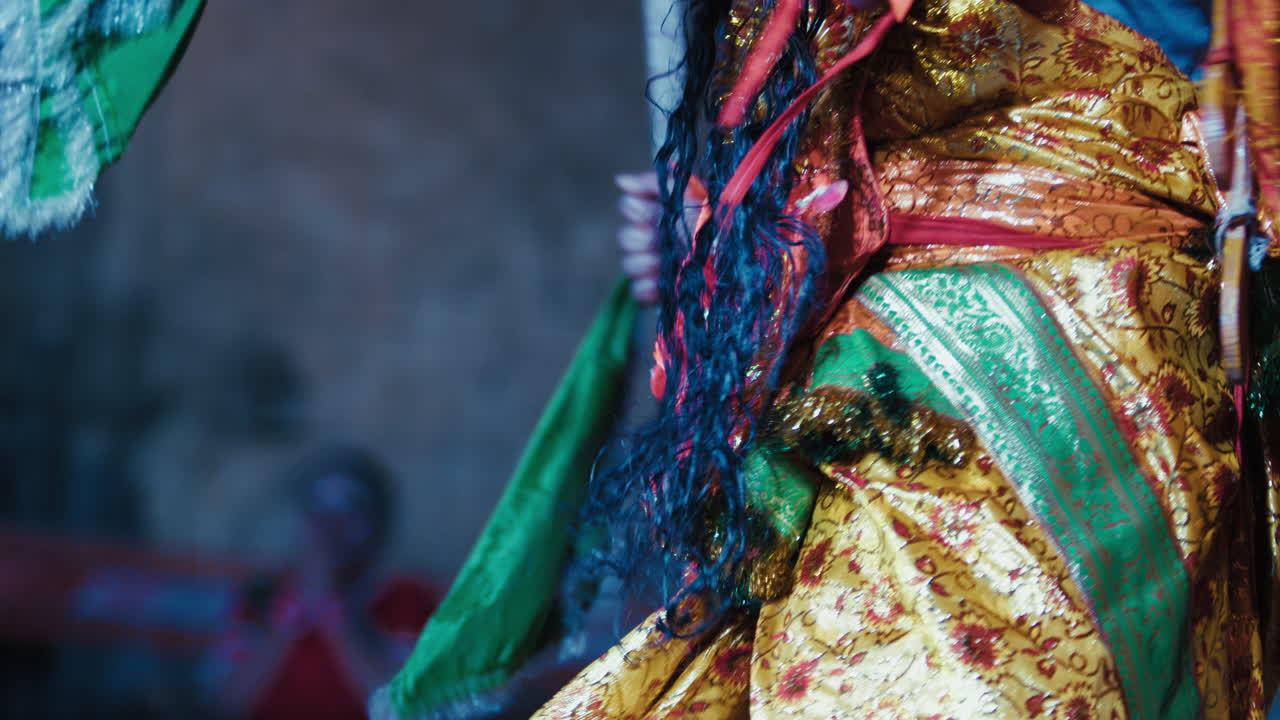 Typical Dances During the Indian Diwali Festival with Traditional Dresses