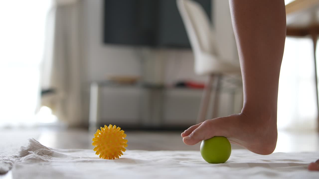 Foot Massage with Therapy Ball