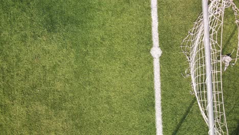 Vista-Aérea-De-La-Red-De-Fútbol-Desde-Un-Dron