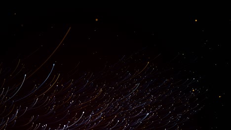 partículas de polvo abstracto luz bokeh títulos de movimiento bucle de fondo cinematográfico