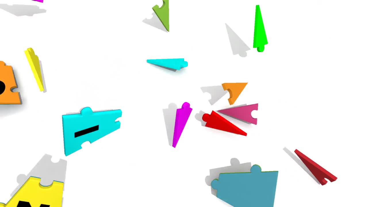 piezas coloridas en 3d que forman en círculo la palabra teambuilding