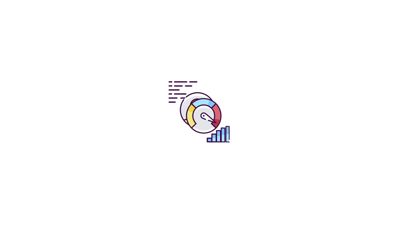 Animated Infographic Showing User Data and Performance Metrics