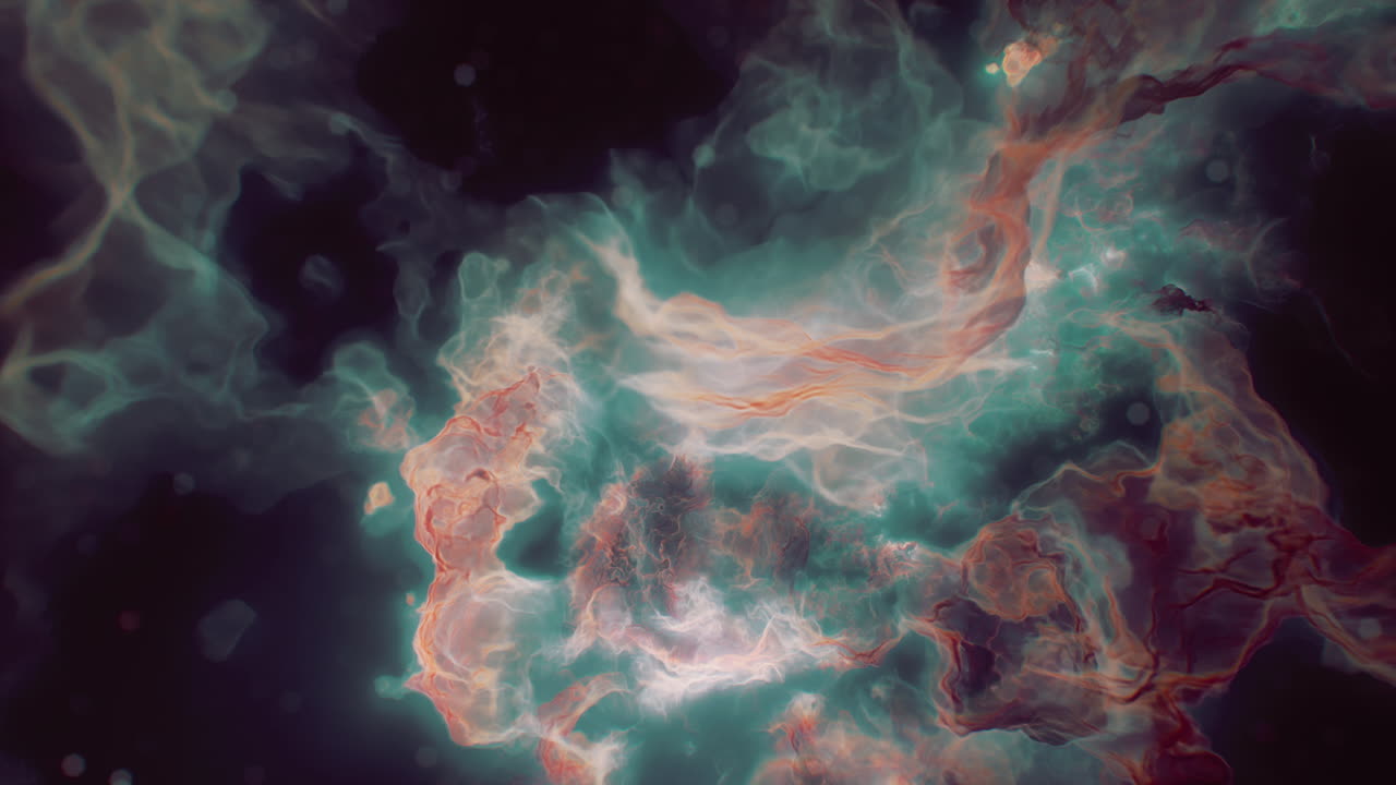 Uma nebulosa vibrante e hipnotizante no espaço profundo