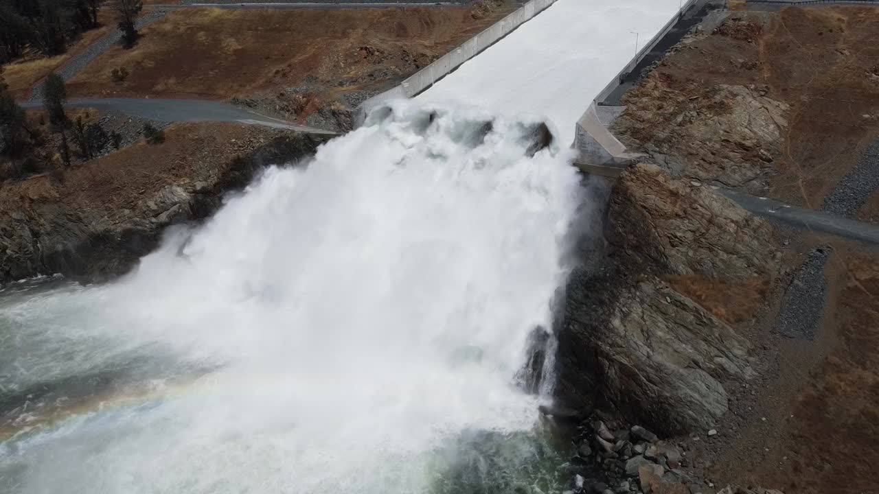 Oroville Dam Spillway Overflow Rainbow