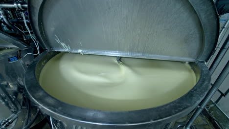 production of butter at dairy plant. butter production at dairy food industrial line