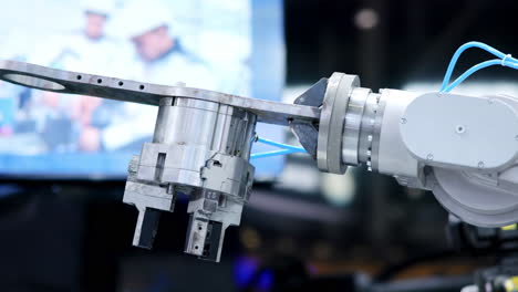 robotic arm in an industrial setting