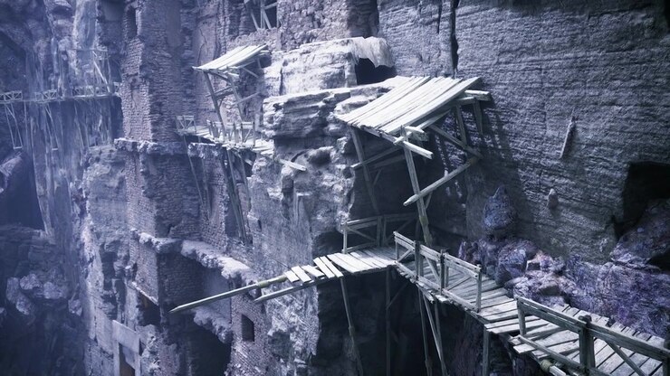 Avventura solitaria attraverso un antico canyon fratturato con assi fragili