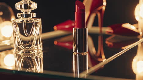 luxury beauty products display