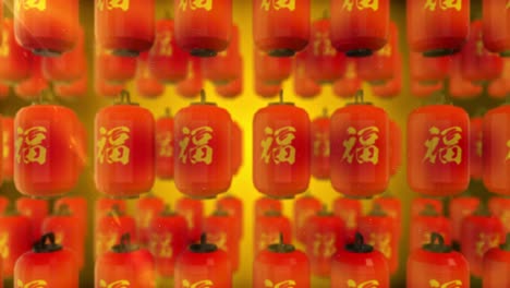 japanese chinese glow light lantern festival loop animation