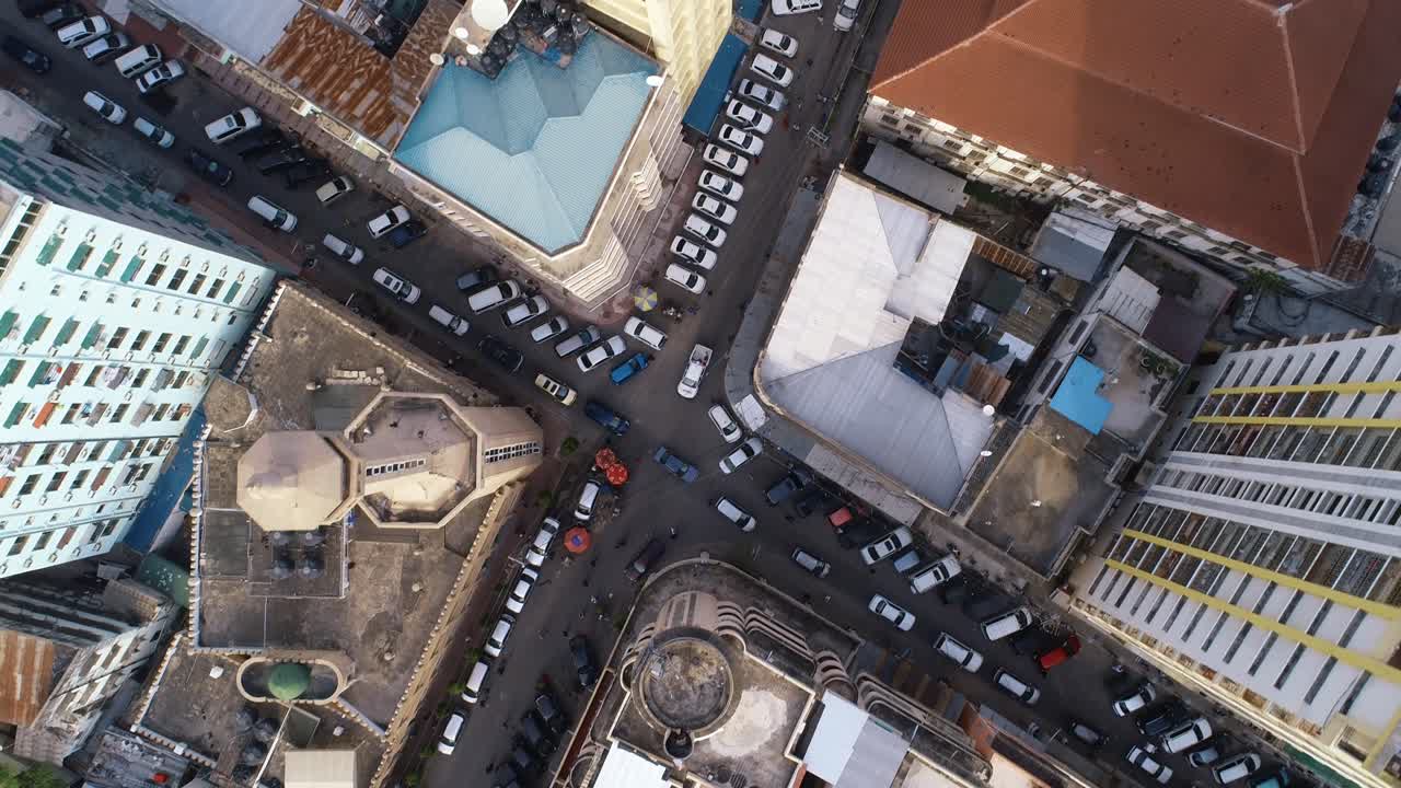 vista aérea de la ciudad de dar, tanzania