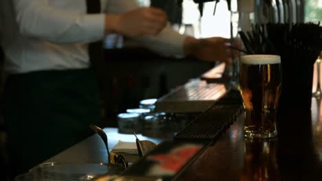 view of beer laying on the counter