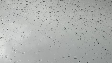 weather, nature, asmr: relaxing raindrops on glass window