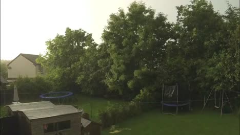 bad weather moving in over a british household