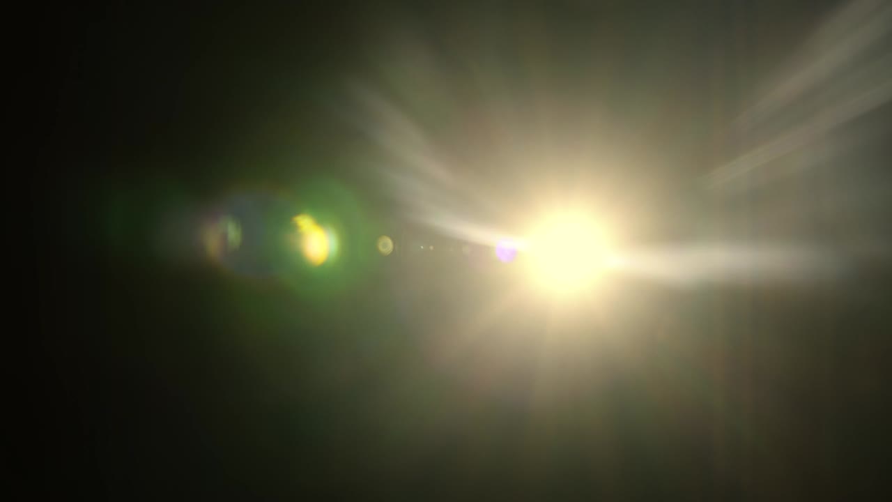 검은색에 추상적인 자연 태양 플레어