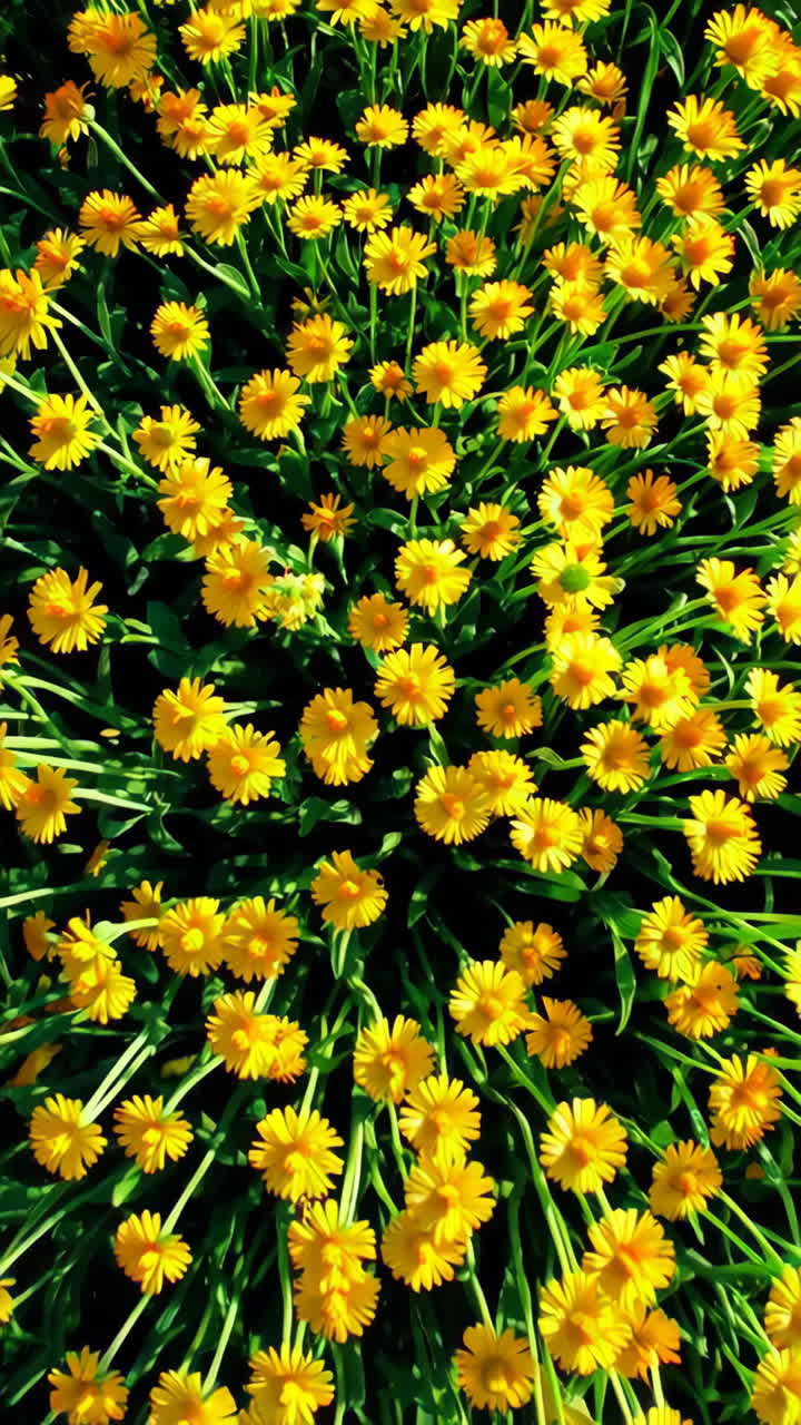 Yellow Daisy Flowers Field