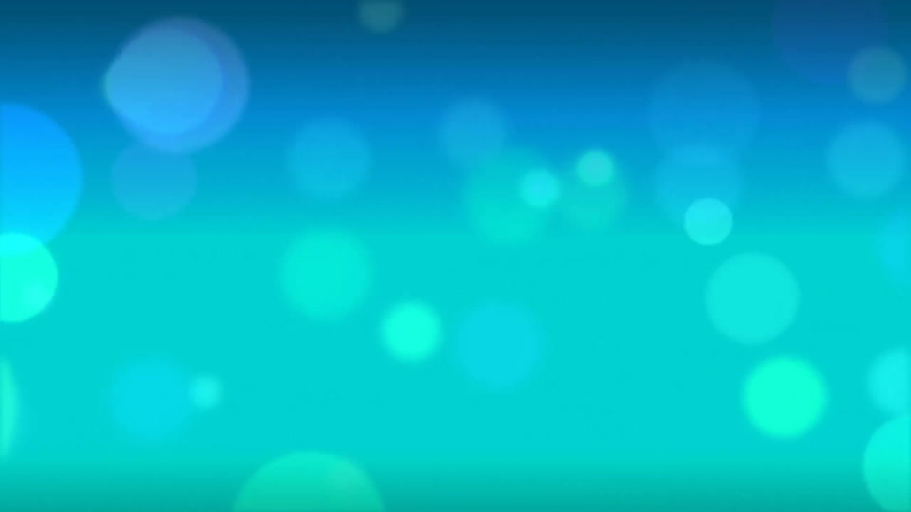 Animación de puntos verdes y azules sobre fondo verde y azul
