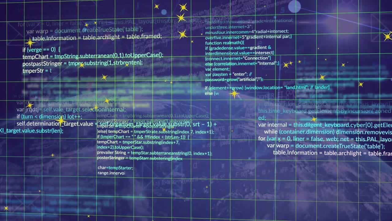 Animation of data processing over globe