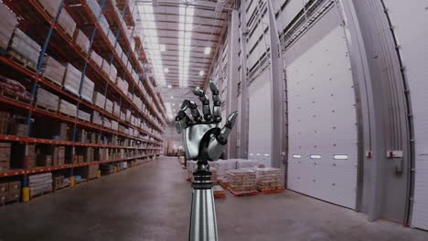 robot assistance in a warehouse