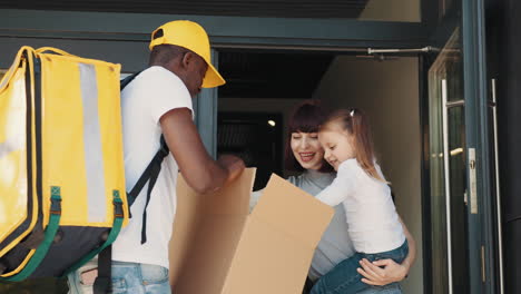 Delivery of a Teddy Bear to a Family