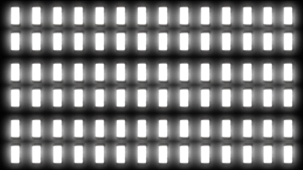 Rows of Rectangle LED Panel Lights