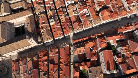 aerial view of dubrovnik's old town